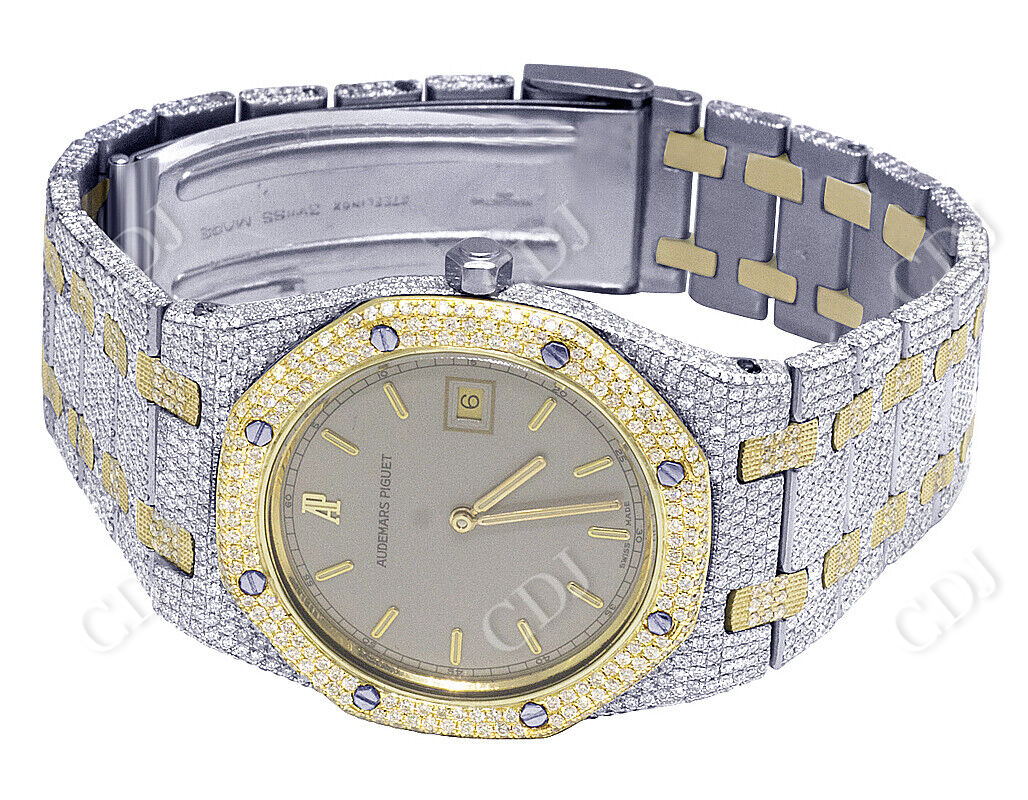 Two Tone Ladies AP Custom Diamond Watch (10.75 CTW)
