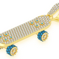 3.00CTW  Large Skateboard Pendant  customdiamjewel   