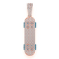 3.00CTW  Large Skateboard Pendant  customdiamjewel   