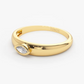0.15CTW Bezel Setting Marquise Lab Grown Diamond Solitaire Ring  customdiamjewel   