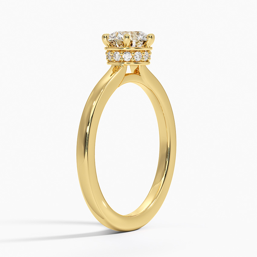 2.10CTW Lab Grown Diamond Hidden Halo Engagement Ring  customdiamjewel   