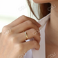 0.15CTW Bezel Setting Marquise Lab Grown Diamond Solitaire Ring  customdiamjewel   