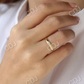 0.15CTW Bezel Setting Marquise Lab Grown Diamond Solitaire Ring  customdiamjewel   