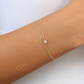 Tiny Star Natural Diamond 14K Solid Gold Bracelet  customdiamjewel   