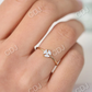0.16CTW Marquise Cut Cluster Lab Grown Diamond Engagement Ring  customdiamjewel   