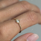 0.22CT Rose Cut Moissanite Solitaire Ring  customdiamjewel   