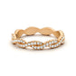0.55CTW Natural Diamond Infinity Twisted Wedding Band  customdiamjewel 10KT Rose Gold VVS-EF