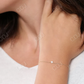 Tiny Star Natural Diamond 14K Solid Gold Bracelet  customdiamjewel   