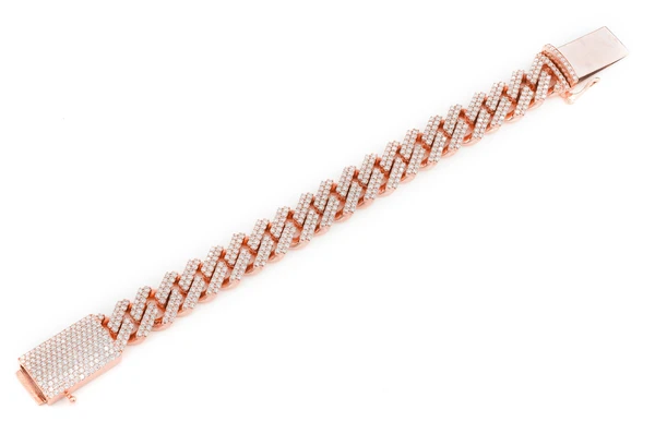 Moissanite Diamond Cuban Link Bracelet For Men  customdiamjewel   