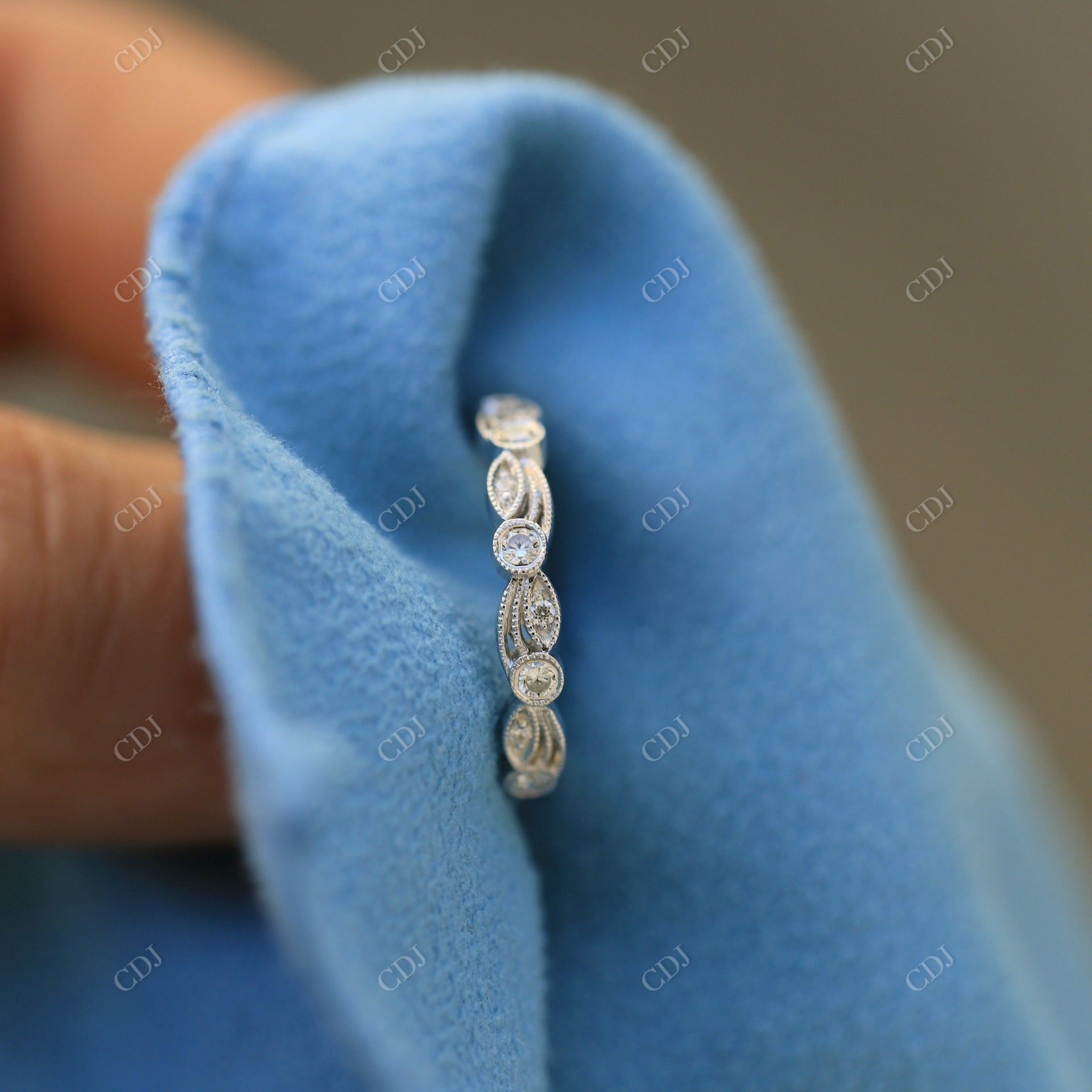 0.50CTW Art Deco Lab Grown Diamond Wedding Band  customdiamjewel   
