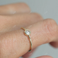 0.22CT Rose Cut Moissanite Solitaire Ring  customdiamjewel   