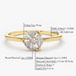 0.16CTW Marquise Cut Cluster Lab Grown Diamond Engagement Ring  customdiamjewel   