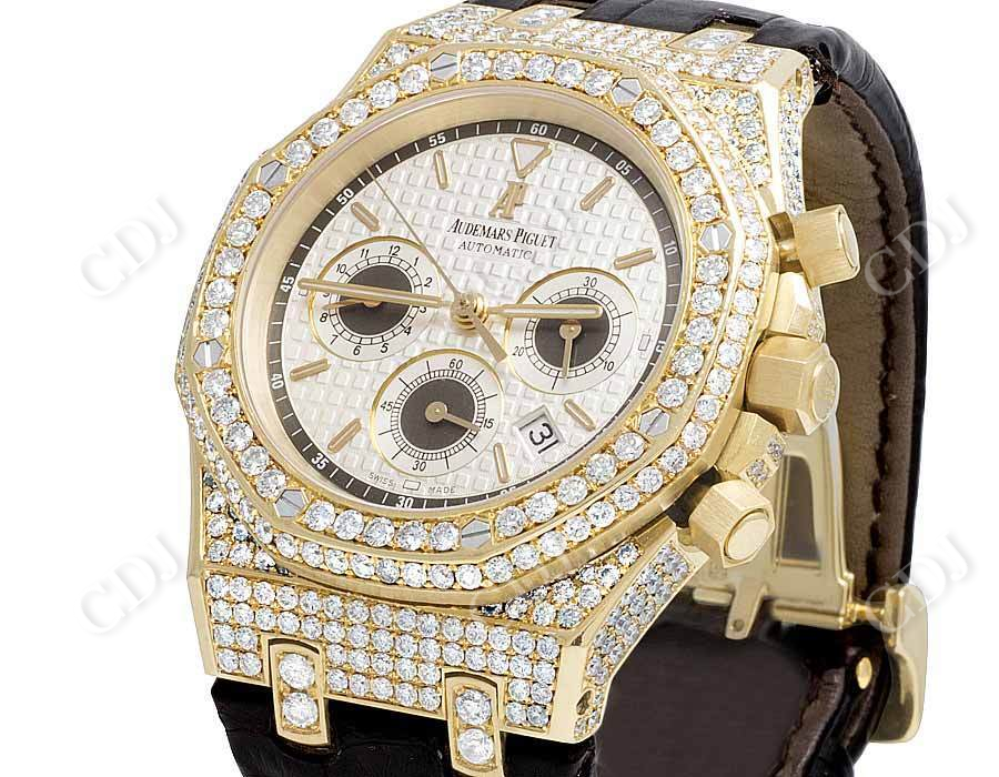 Yellow Gold Men's 39 MM Audemars Piguet Diamond Watch (12.5 CTW)