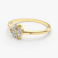 0.16CTW Marquise Cut Cluster Lab Grown Diamond Engagement Ring  customdiamjewel   