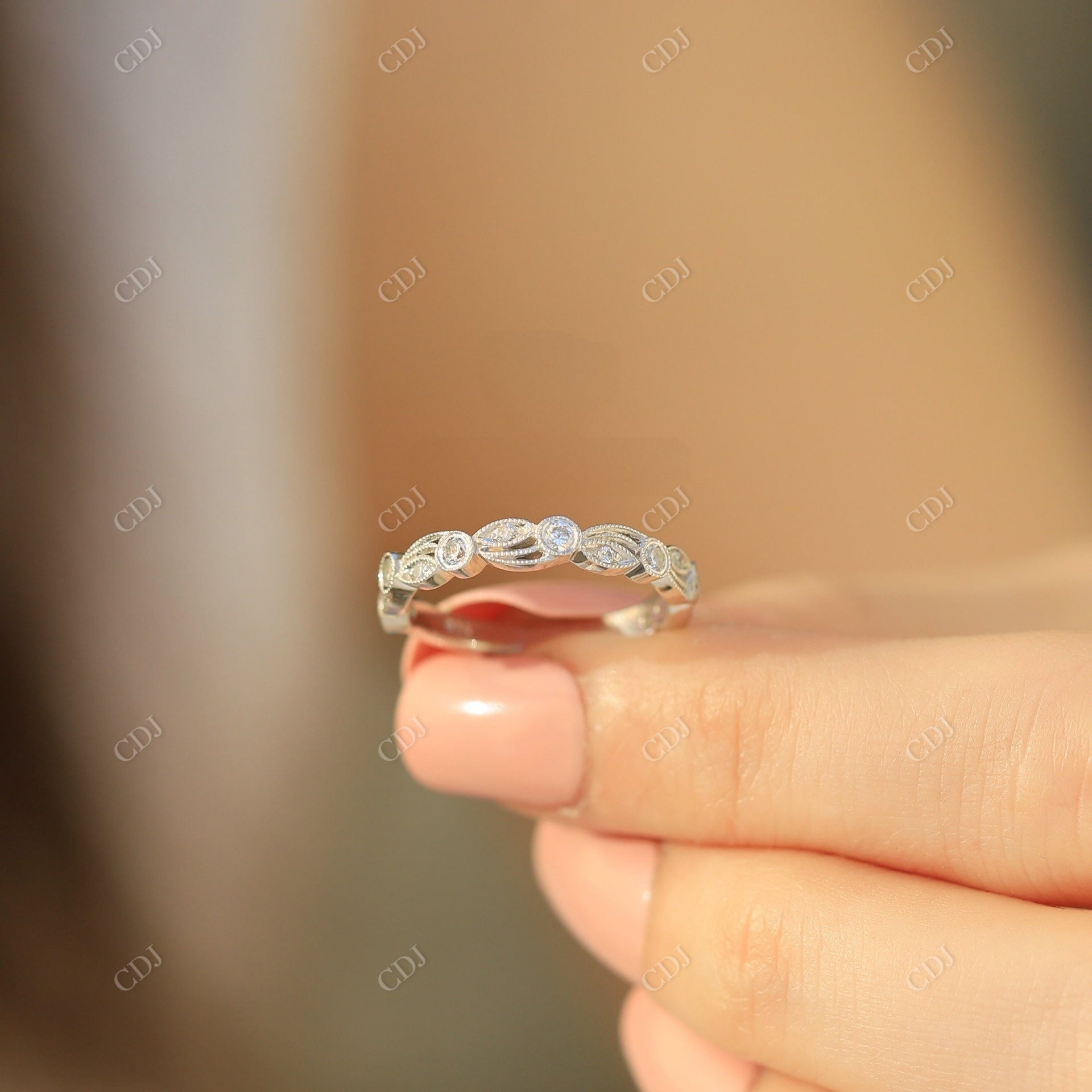 0.50CTW Art Deco Lab Grown Diamond Wedding Band  customdiamjewel   