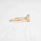 Lighthouse Emerald Cut Moissanite Cluster Ring  customdiamjewel   