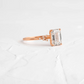 Lighthouse Emerald Cut Moissanite Cluster Ring  customdiamjewel   