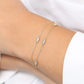 14K Gold Natural Diamond Delicate Bracelet For Women  customdiamjewel   