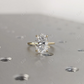 3.0CT Oval Cut Moissanite Halo Set Solitaire Ring