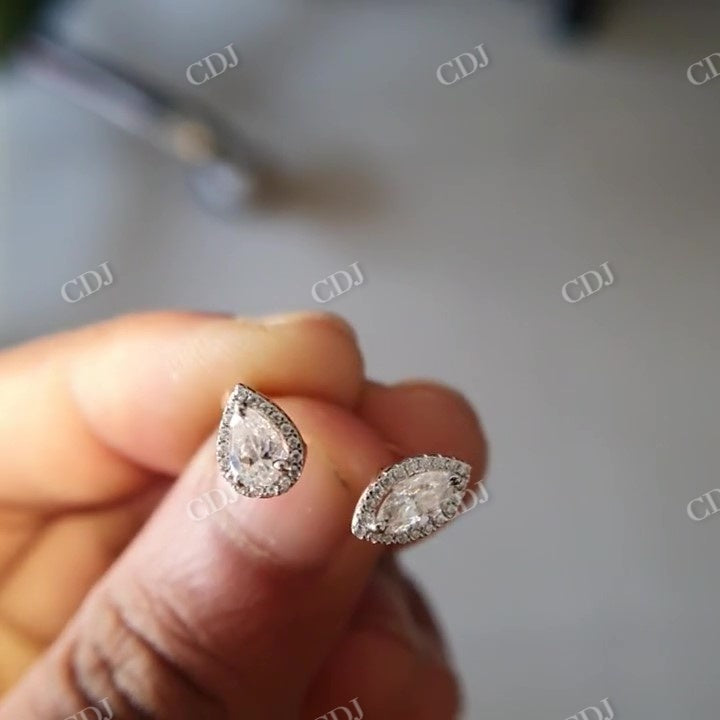 Pear Marquise Moissanite Cuff Style Engagement Ring  customdiamjewel   
