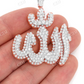 8.00CTW Large Double Layer Allah Diamond Pendant  customdiamjewel   