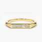 0.15CTW Unique Baguette Lab Grown Diamonds Bar setting Wedding Band  customdiamjewel   