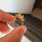 Semi Mount Ring With Curve Moissanite Wedding Band  customdiamjewel   
