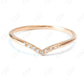 0.05CTW 7 Stone Natural Diamond Curved Wedding Band