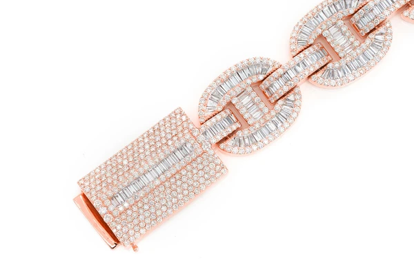 25.25CTW Baguette Diamond Link Bracelet  customdiamjewel   