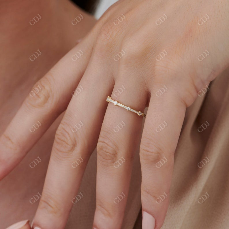 0.25CTW Round Cut Natural Diamond Stacking Wedding Band  customdiamjewel   