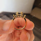 Semi Mount Ring With Curve Moissanite Wedding Band  customdiamjewel   