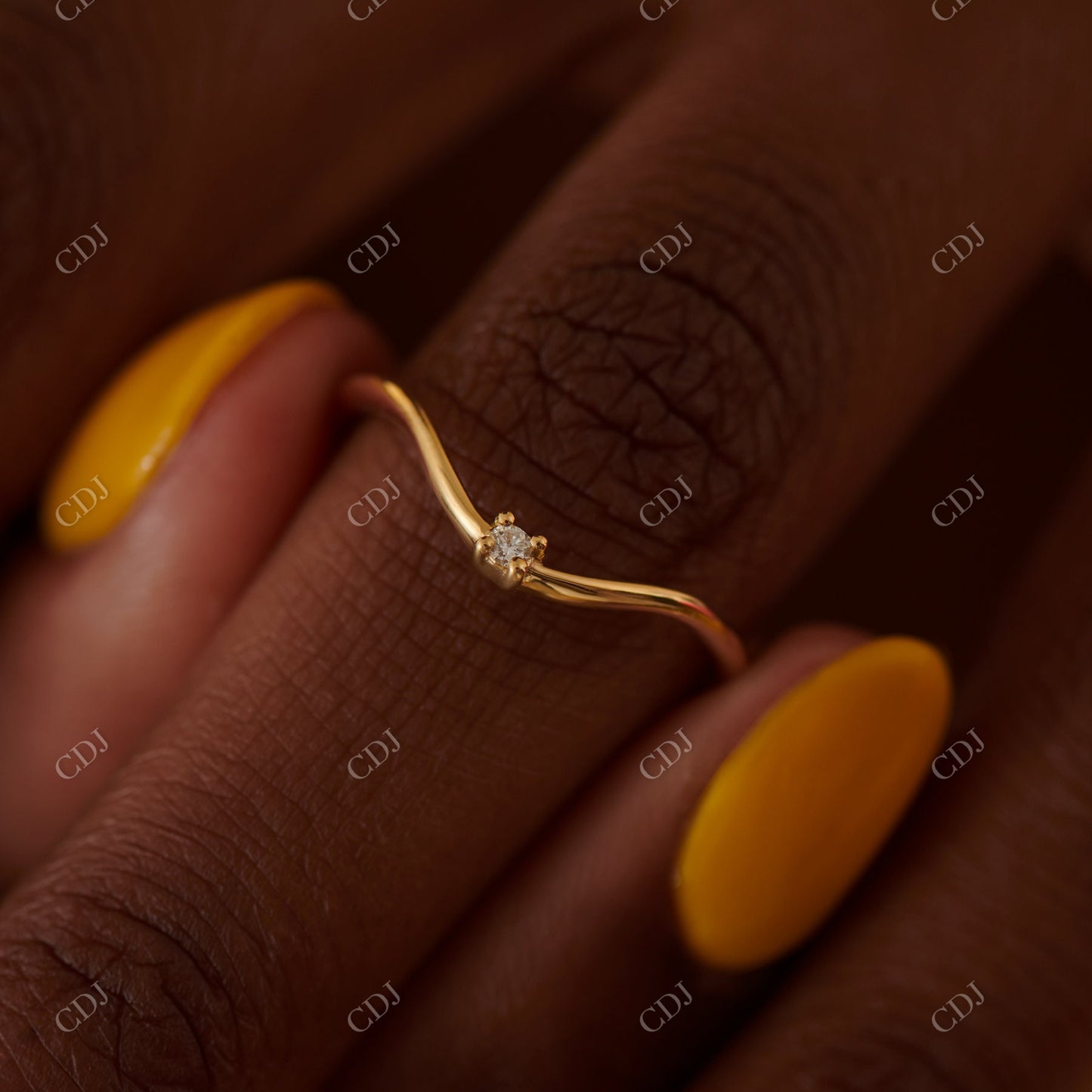 1.9mm Round Lab Grown Diamond Curved Wedding Band