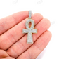 2.10CTW Double Layer Ankh Hip Hop Pendant  customdiamjewel   