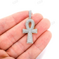 2.10CTW Double Layer Ankh Hip Hop Pendant  customdiamjewel   