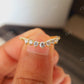 Semi Mount Ring With Curve Moissanite Wedding Band  customdiamjewel   