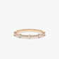 0.25CTW Round Cut Natural Diamond Stacking Wedding Band  customdiamjewel 10KT Rose Gold VVS-EF