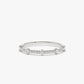0.25CTW Round Cut Natural Diamond Stacking Wedding Band  customdiamjewel 10KT White Gold VVS-EF