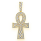 2.10CTW Double Layer Ankh Hip Hop Pendant  customdiamjewel   