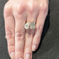 Double Stone Engagement Moissanite Ring