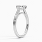 2CT Lab Grown Diamond Half Bezel Set Solitaire Engagement Ring  customdiamjewel Sterling Silver White Gold VVS-EF