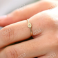 Single Natural Diamond Evil Eye Stacking Wedding Ring  customdiamjewel   