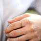 Single Natural Diamond Evil Eye Stacking Wedding Ring  customdiamjewel   