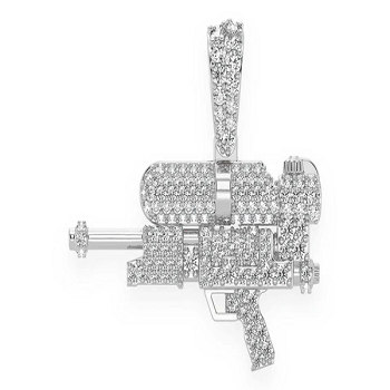 0.80CTW Water Gun Diamond Pendant  customdiamjewel   