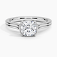 2CT Lab Grown Diamond Half Bezel Set Solitaire Engagement Ring  customdiamjewel   