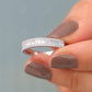0.75CTW Baguette Cut Lab Grown Diamond Half Eternity Wedding Band  customdiamjewel   