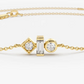 14k Gold Baguette and Round Cut Lab Diamond Bracelet  customdiamjewel   