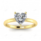Classic Heart Shaped Moissanite Engagement Ring
