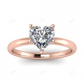 Classic Heart Shaped Moissanite Engagement Ring