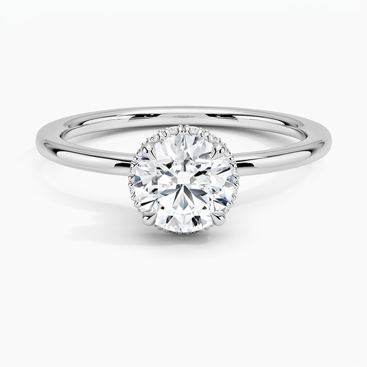 2.15CTW Double Hidden Halo Lab Grown Diamond Engagement Ring  customdiamjewel   