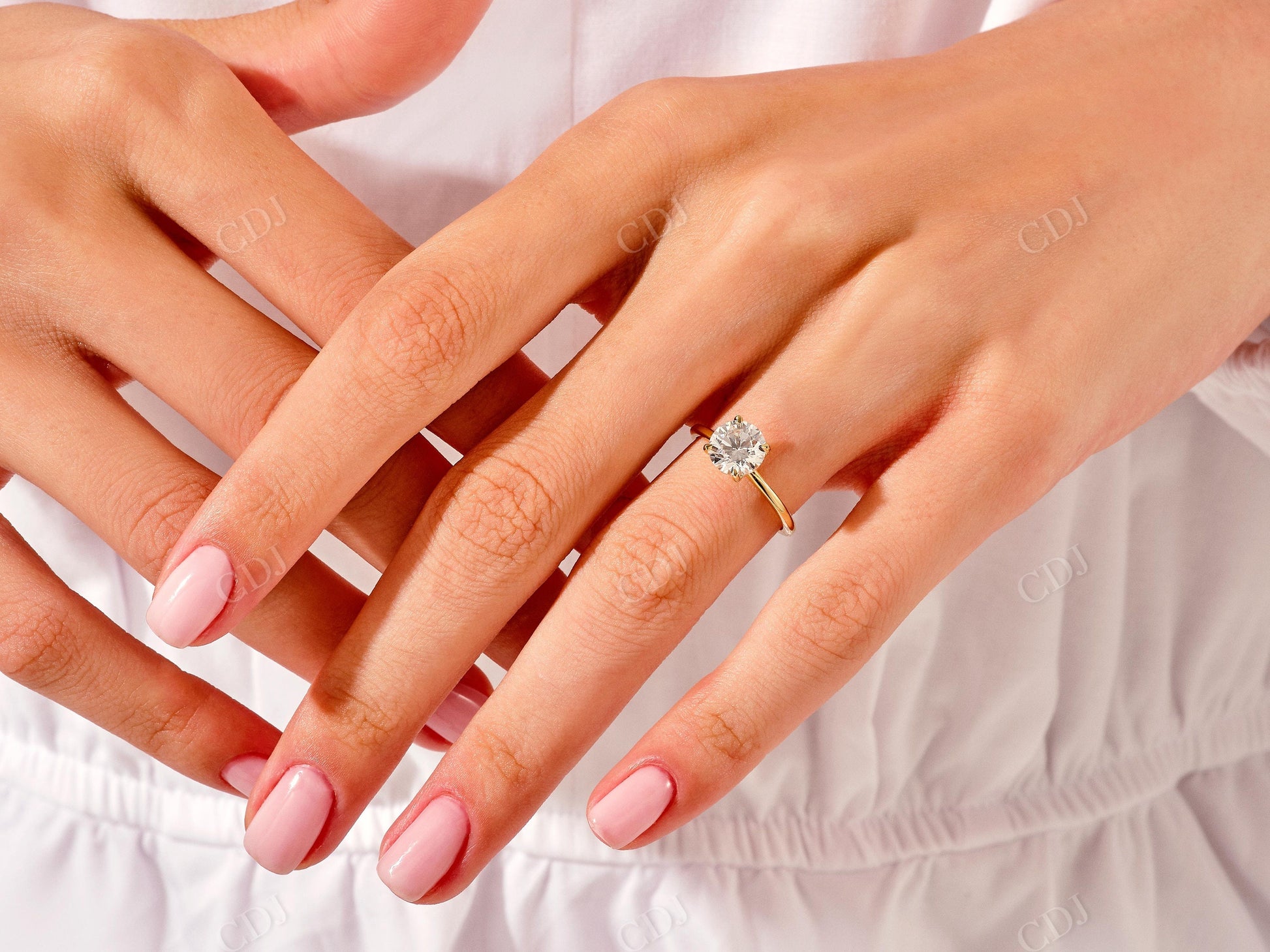1.90CTW Round Solitaire Moissanite Wedding Bridal Ring Set  customdiamjewel   